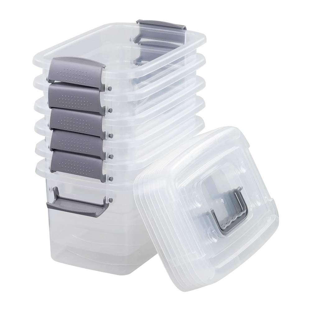 Minekkyes plastic storage containers close-up showing durable plastic.