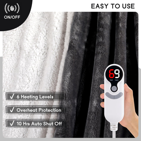 Minervada blanket auto shut-off for safe overnight use