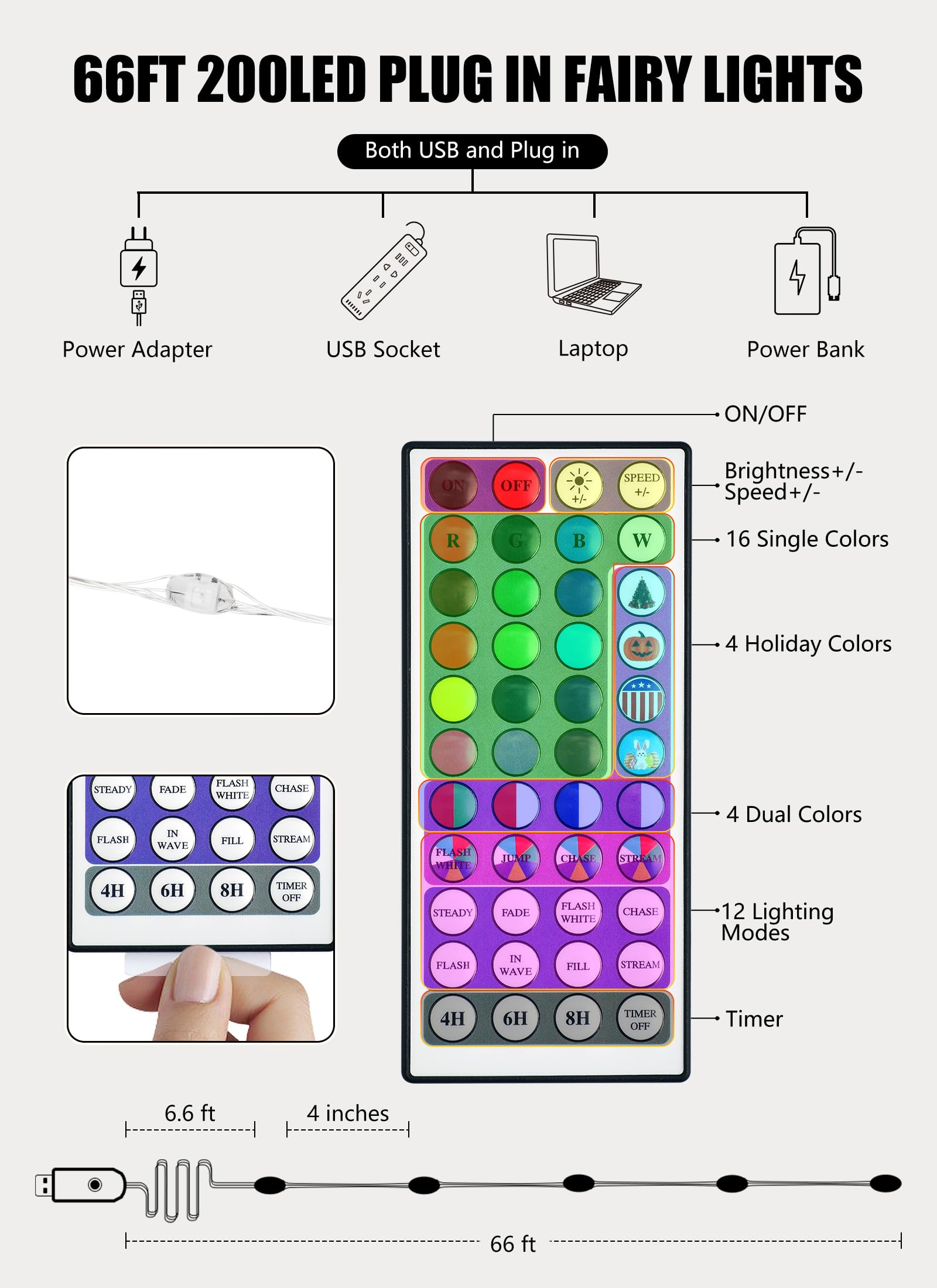 Minetom offers 24 colors and 16 modes for versatile ambiance.