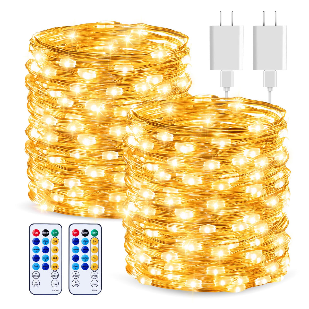 Minetom 66ft USB copper wire lights for flexible indoor decoration.