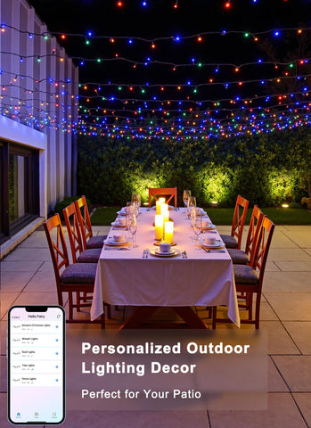 Minetom 82ft 250LED music-sync lights respond to rhythm for dynamic displays.
