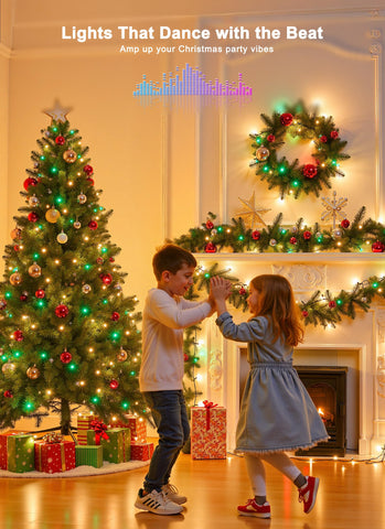 Minetom 82ft 250LED versatile color options cover Christmas, Halloween, and more.