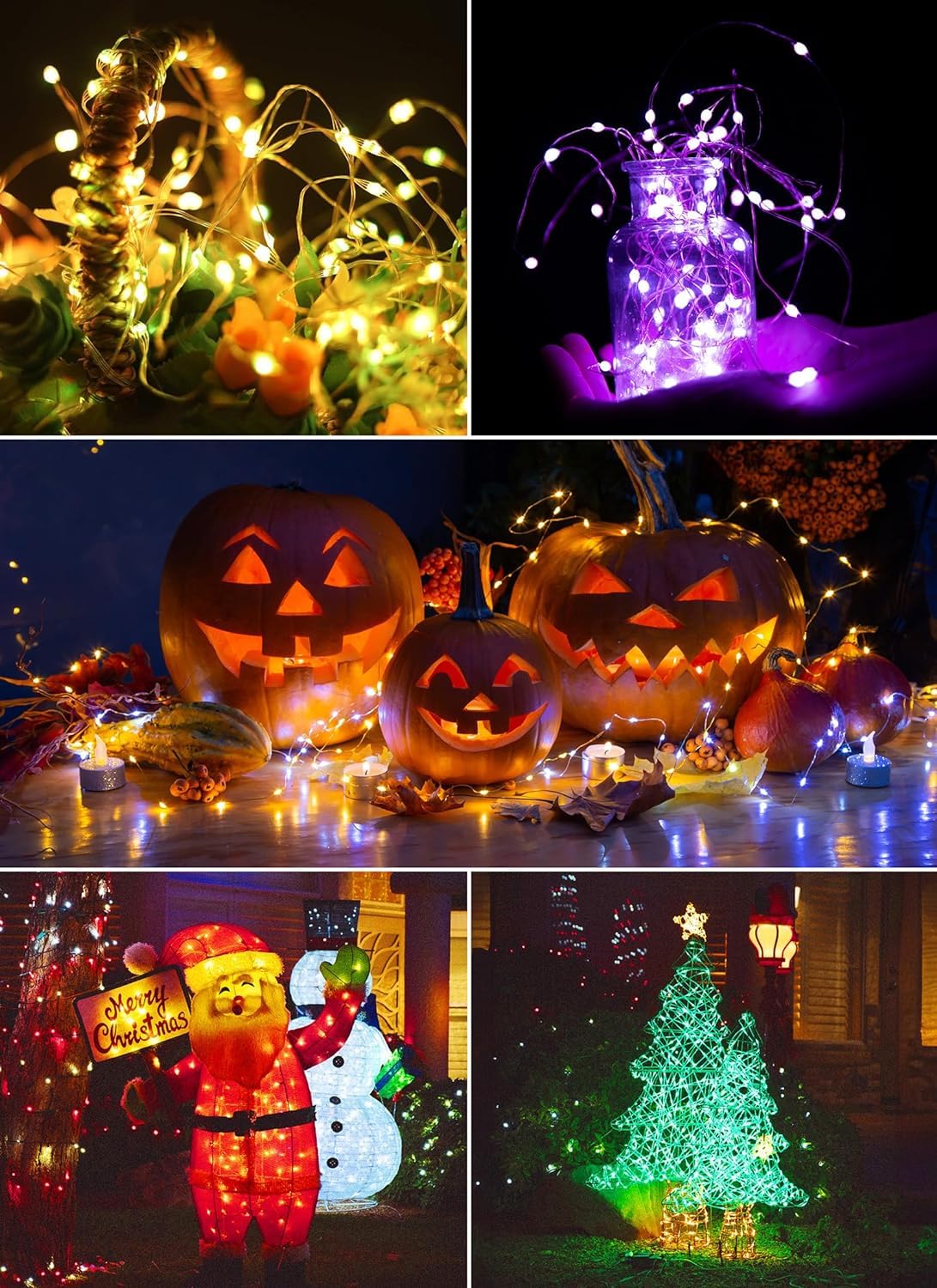 Minetom fairy lights IP67 waterproof for rain-safe outdoor use and resilience.