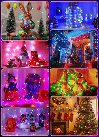 Minetom holiday color set offers seasonal mood lighting options.