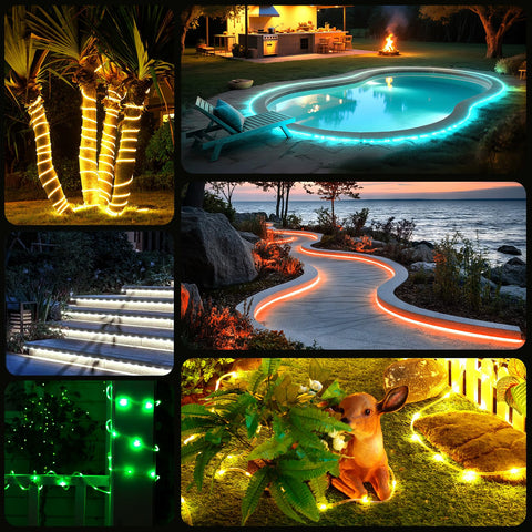 Minetom remote control rope lights for easy color and mode changes