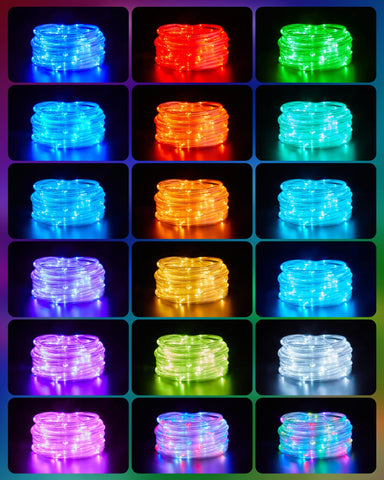 Minetom rope lights offer 18 colors for holidays or daily decor.