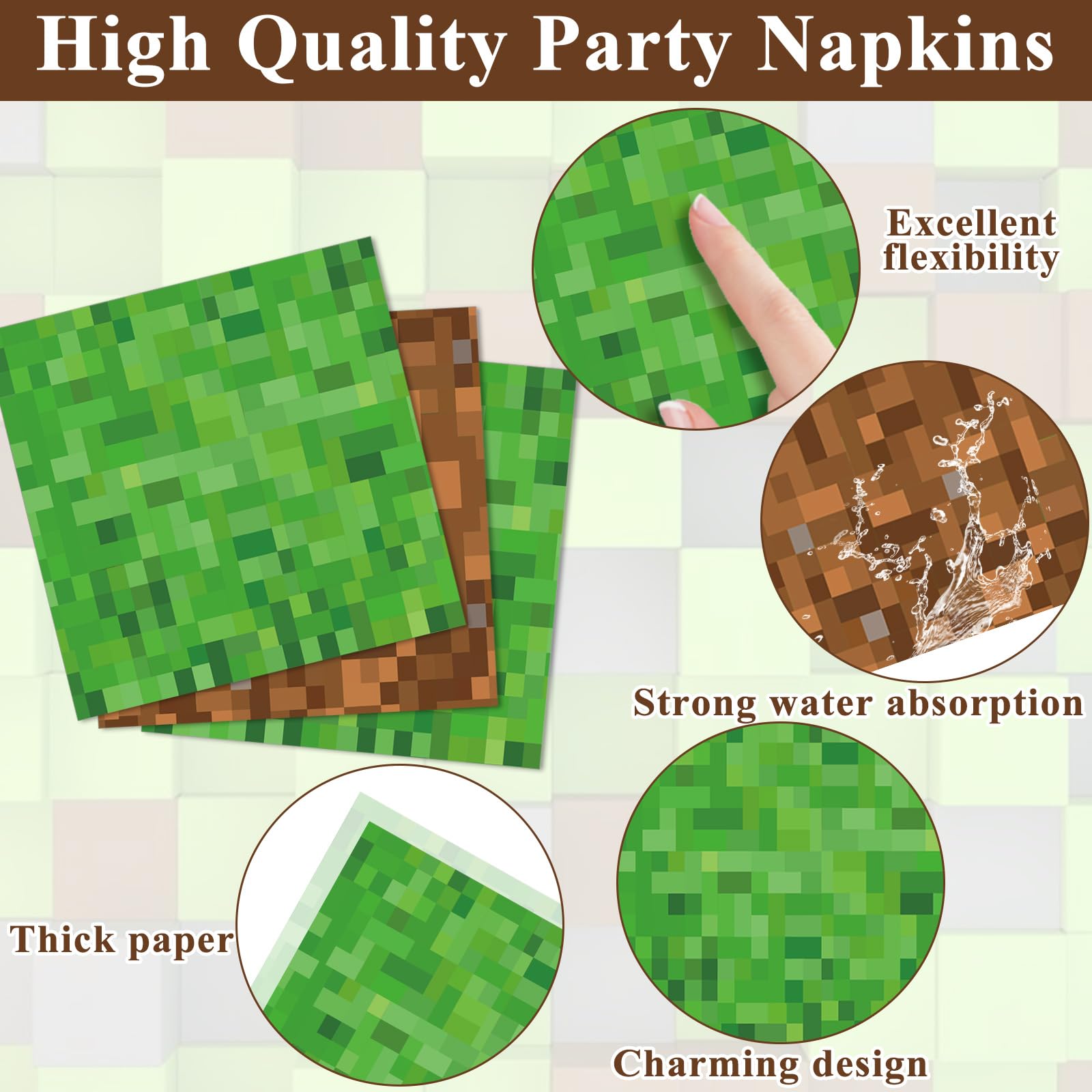 MinFyberd pixel green forks for gamer event use