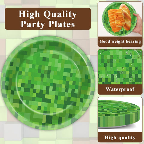 MinFyberd pixel theme napkins 12.9-inch absorbent for spills