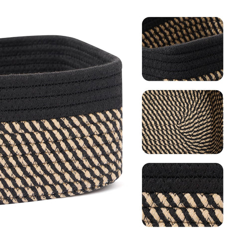 MiniArk woven rope baskets closeup texture showing soft, durable material