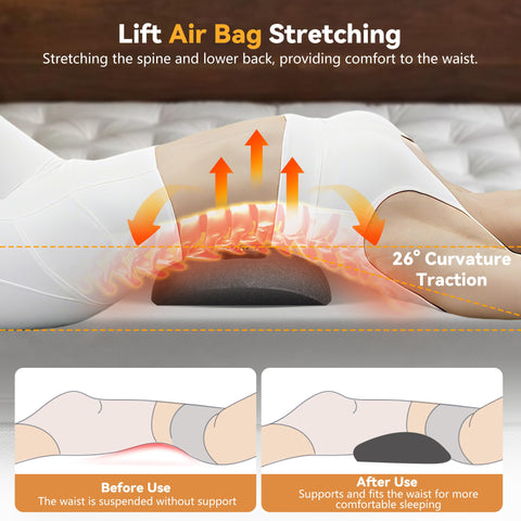 Minkurov 3in1 ergonomic lumbar pillow supports posture during work or travel.