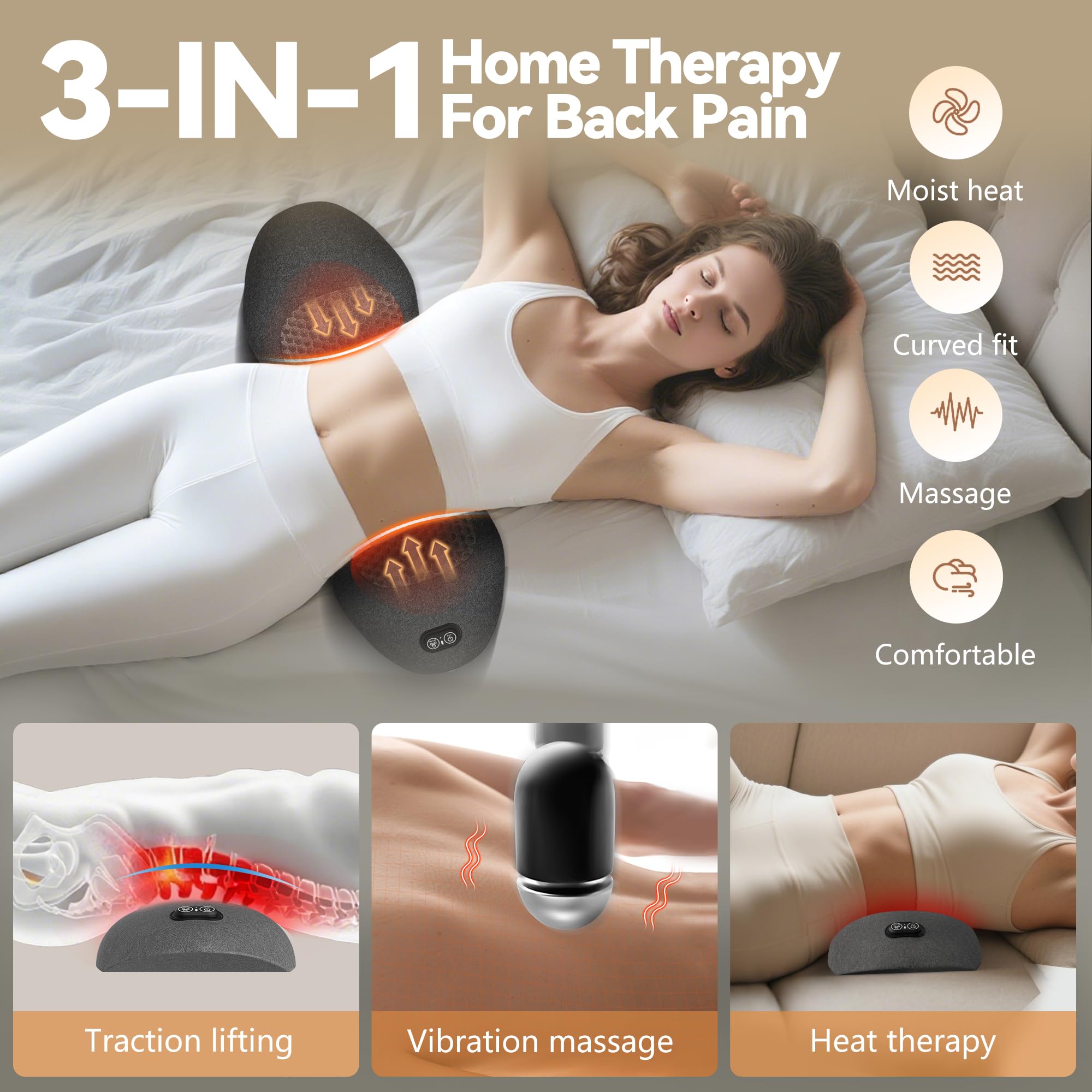 Minkurov 3in1 heated compression therapy delivers warmth for sore muscles.