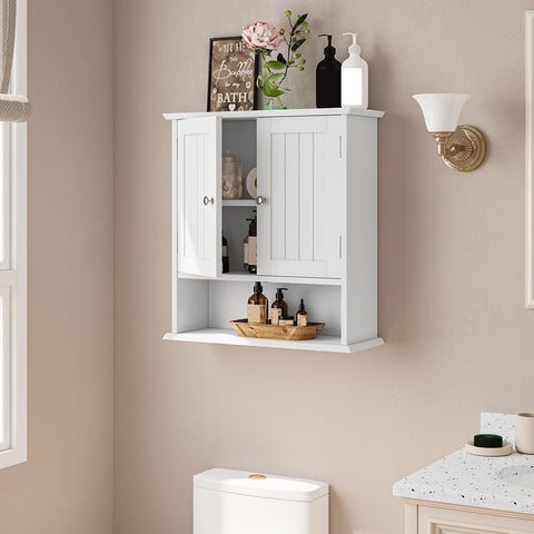 Mino Kesper cabinet with open shelf for daily essentials and quick access.