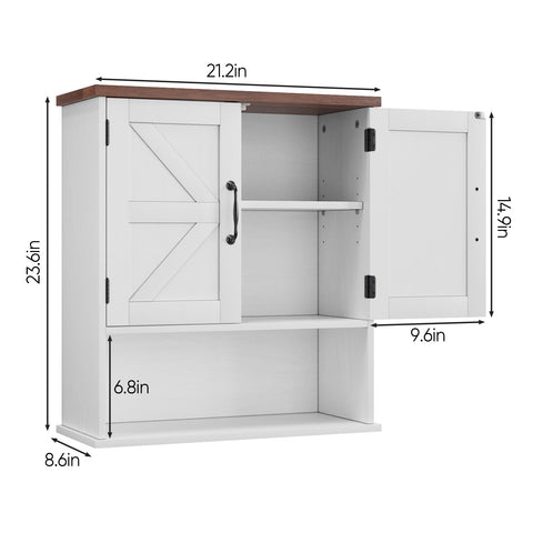 Mino Kesper easy-install wall cabinet simplifies bathroom organization.
