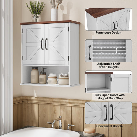 Mino Kesper open shelf area holds plants, towels, and candles neatly.