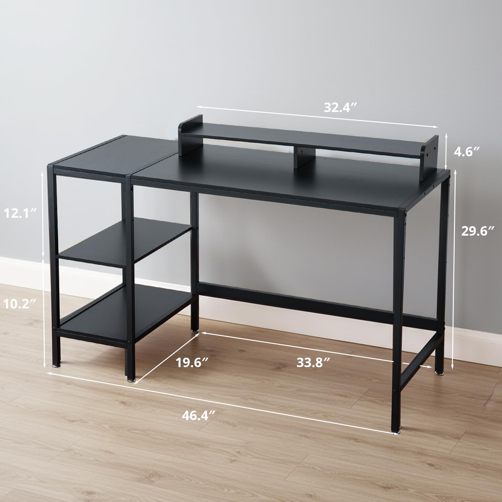 MINOSYS desk built-in desktop organizer keeps peripherals within reach