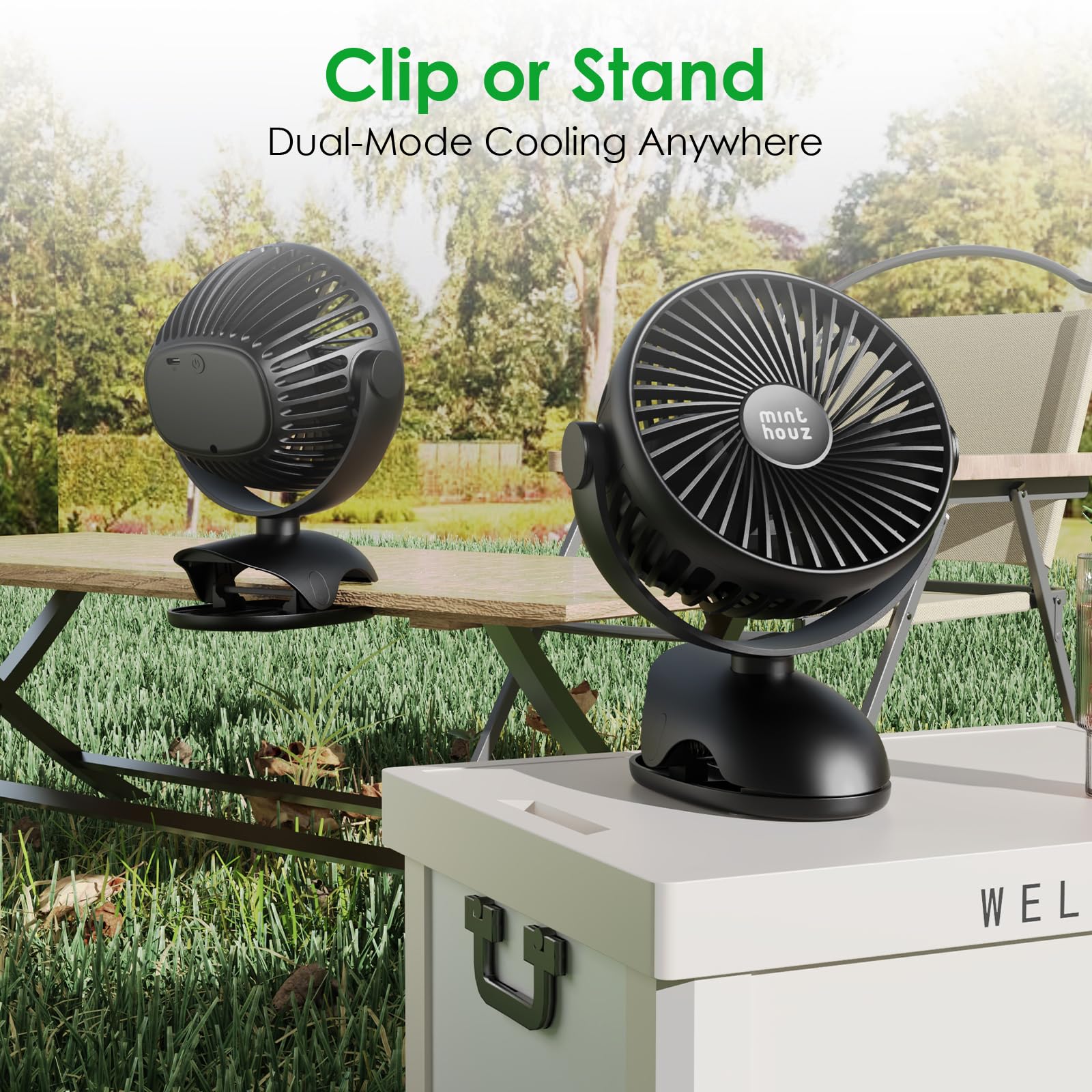 Minthouz 360° adjustable airflow for precise direction