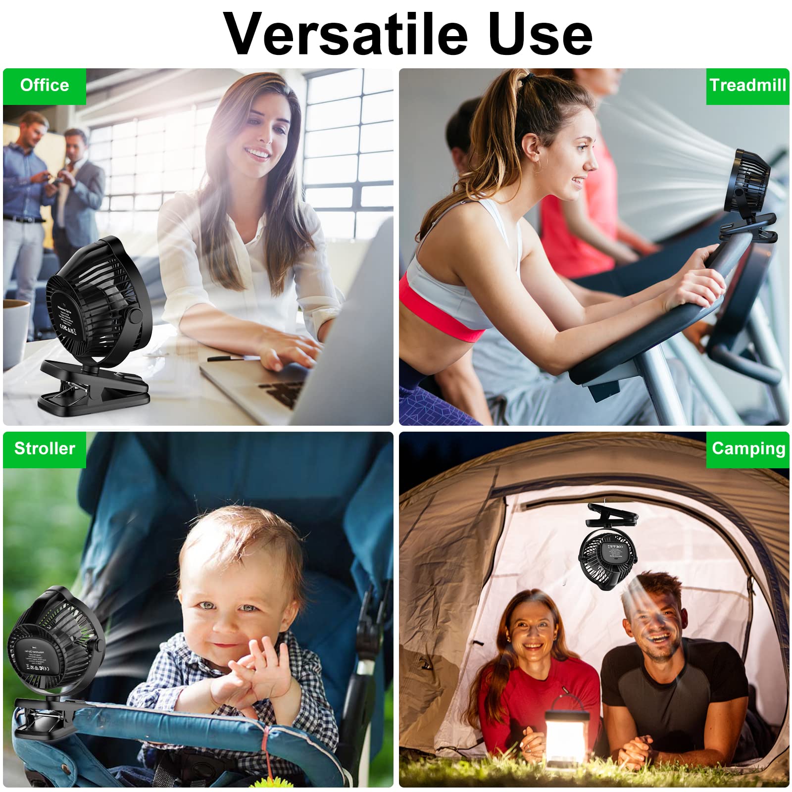 Minthouz Clip-on Fan compact dimensions fit in backpacks