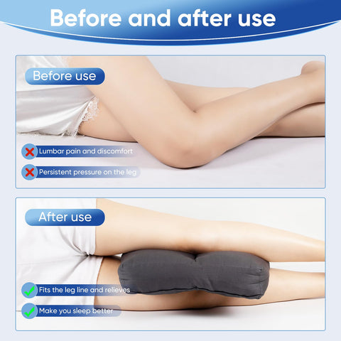 MINUPWELL knee pillow seam design keeps it in place when you turn.