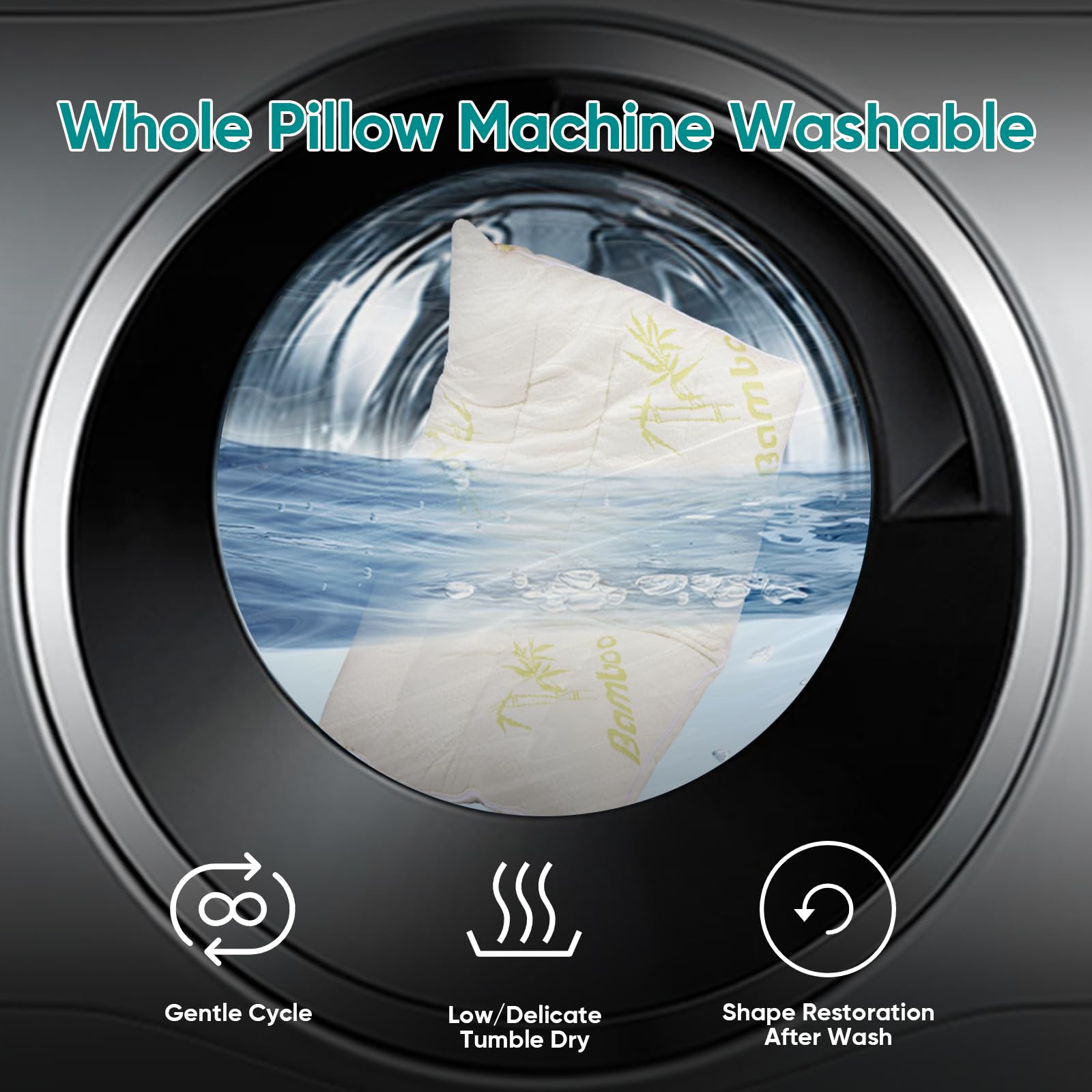 MINUPWELL Ultra Thin Pillow breathable cover promotes cool nights
