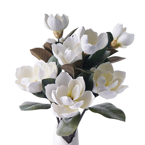 MINYULUA white magnolia stem full-length in elegant home decor setup