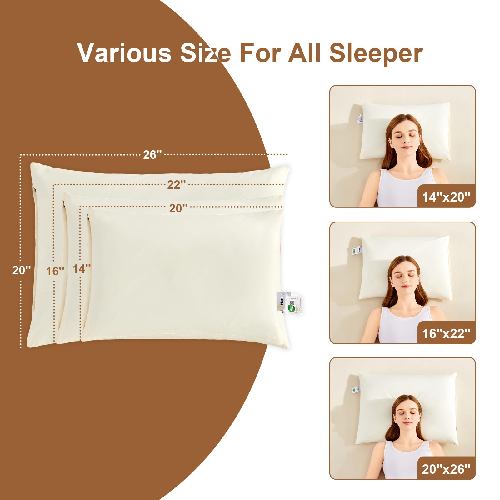 MIOTO zipper for height adjustment lets you tailor neck support.