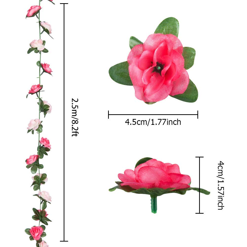 Miracliy rose garland tea party décor for charming setup