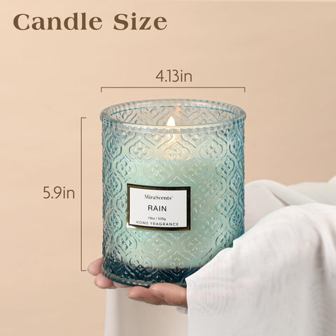 MIRASCENTS blue-pattern jar adds stylish decor and fragrance at home