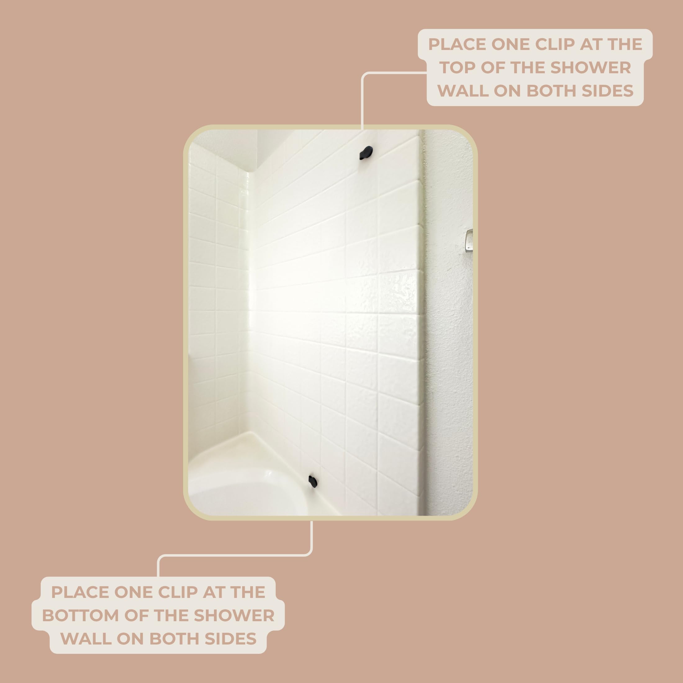 MiReDe versatile clip can hold loofah or washcloth in the shower