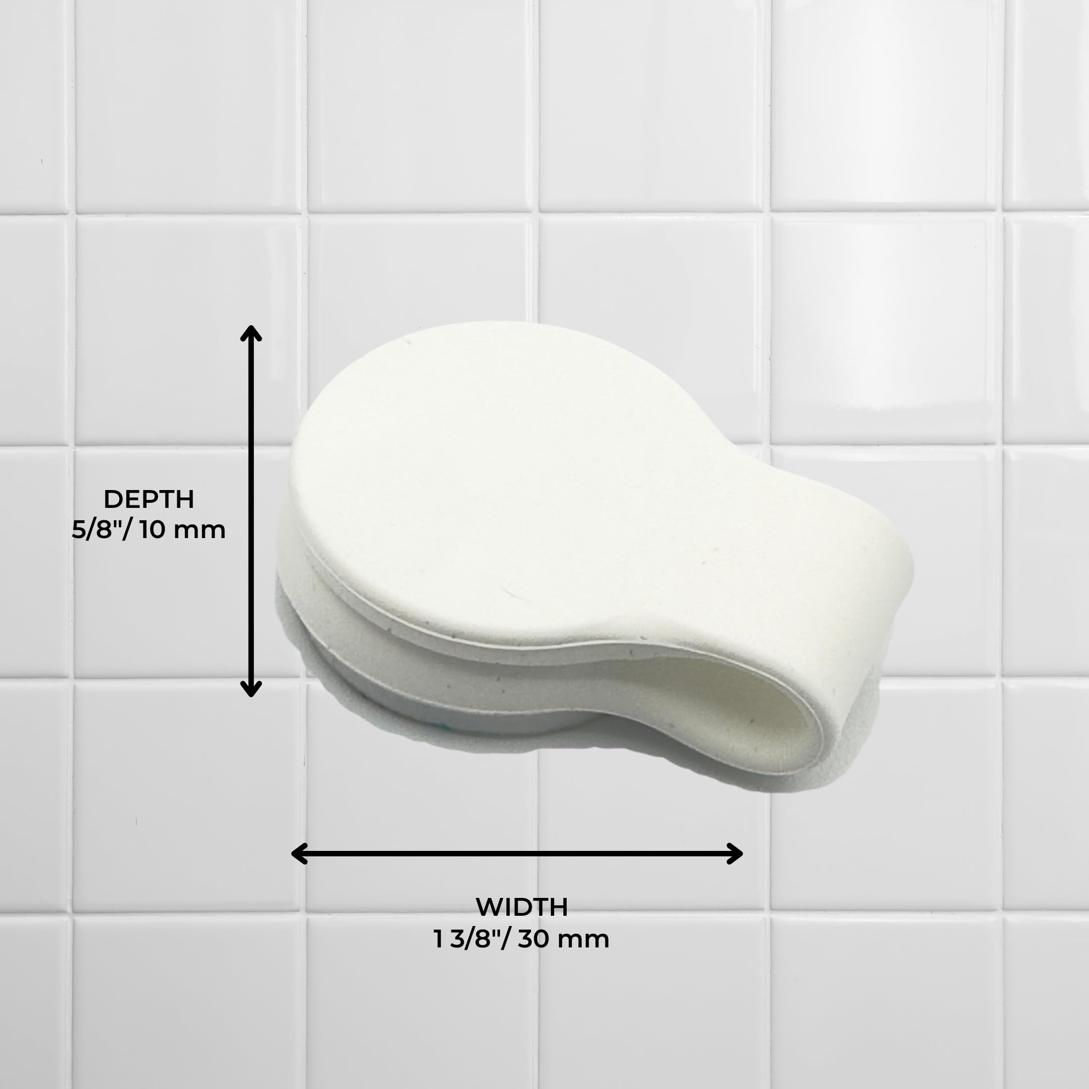 MiReDe shower splash guard clips help keep edges dry after showering