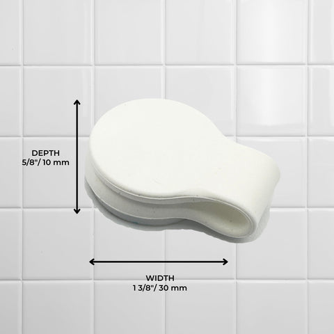 MiReDe shower splash guard clips help keep edges dry after showering