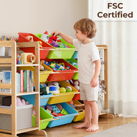 Mirolam toy storage organizer easy tool-free assembly starts organizing quickly