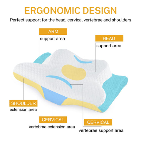 High-density foam core maintains lasting firmness and neck support.