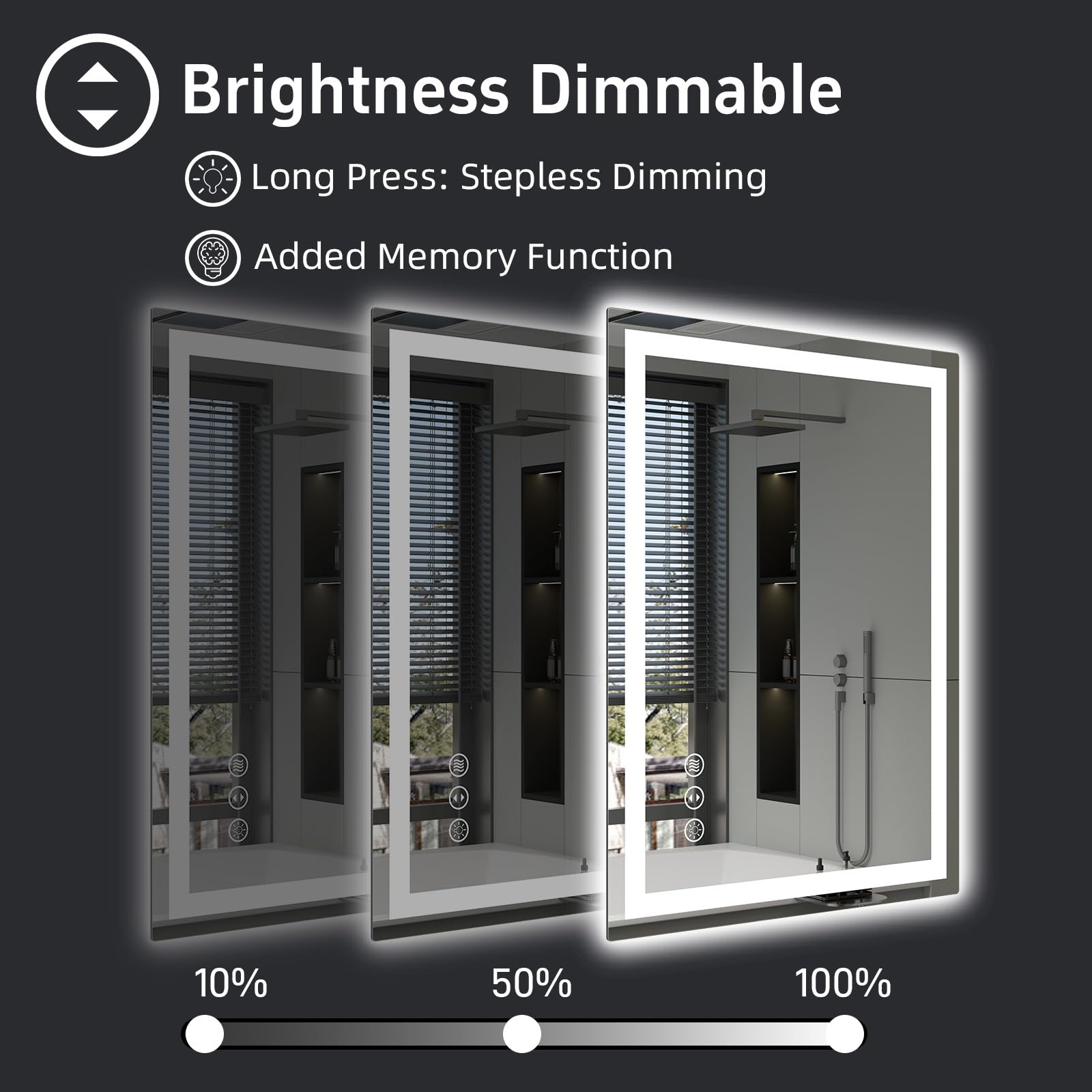 Miskerm tempered glass ensures a safe, durable bathroom mirror
