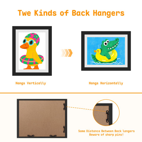MISNEACH frames with saw-tooth hooks for easy hanging