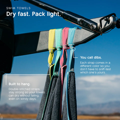 MISSION Tuko carrying case shows water-resistant storage for towels