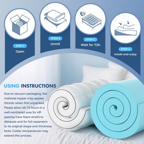 Missleep topper demonstrates secure fit for mattresses up to 21 inches.