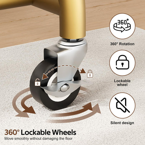 MISSLO 360-degree wheels enabling smooth movement between rooms.