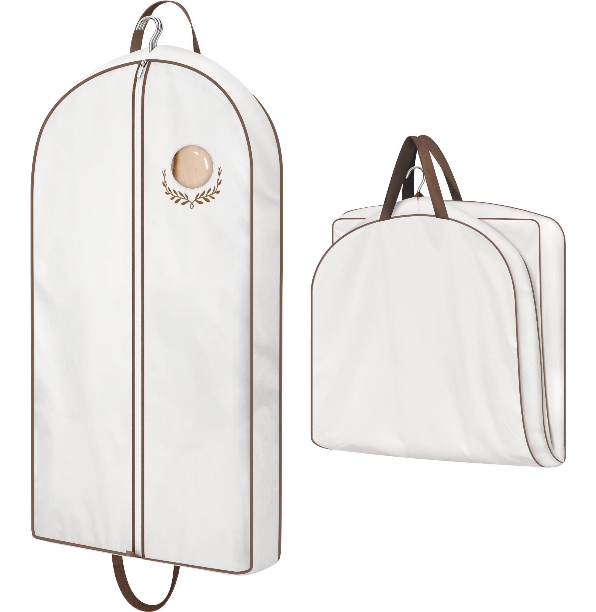MISSLO 40-inch cotton garment bag fabric close-up showing breathable material