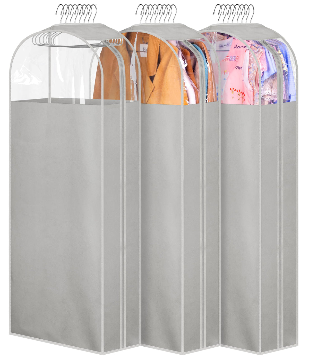 MISSLO 50-inch garment bag with side opening for easy closet access.
