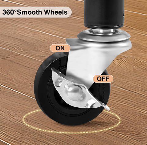 MISSLO adjustable middle-rod height to fit different garment lengths.