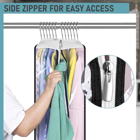 MISSLO breathable top hole design helps keep clothes fresh while stored.