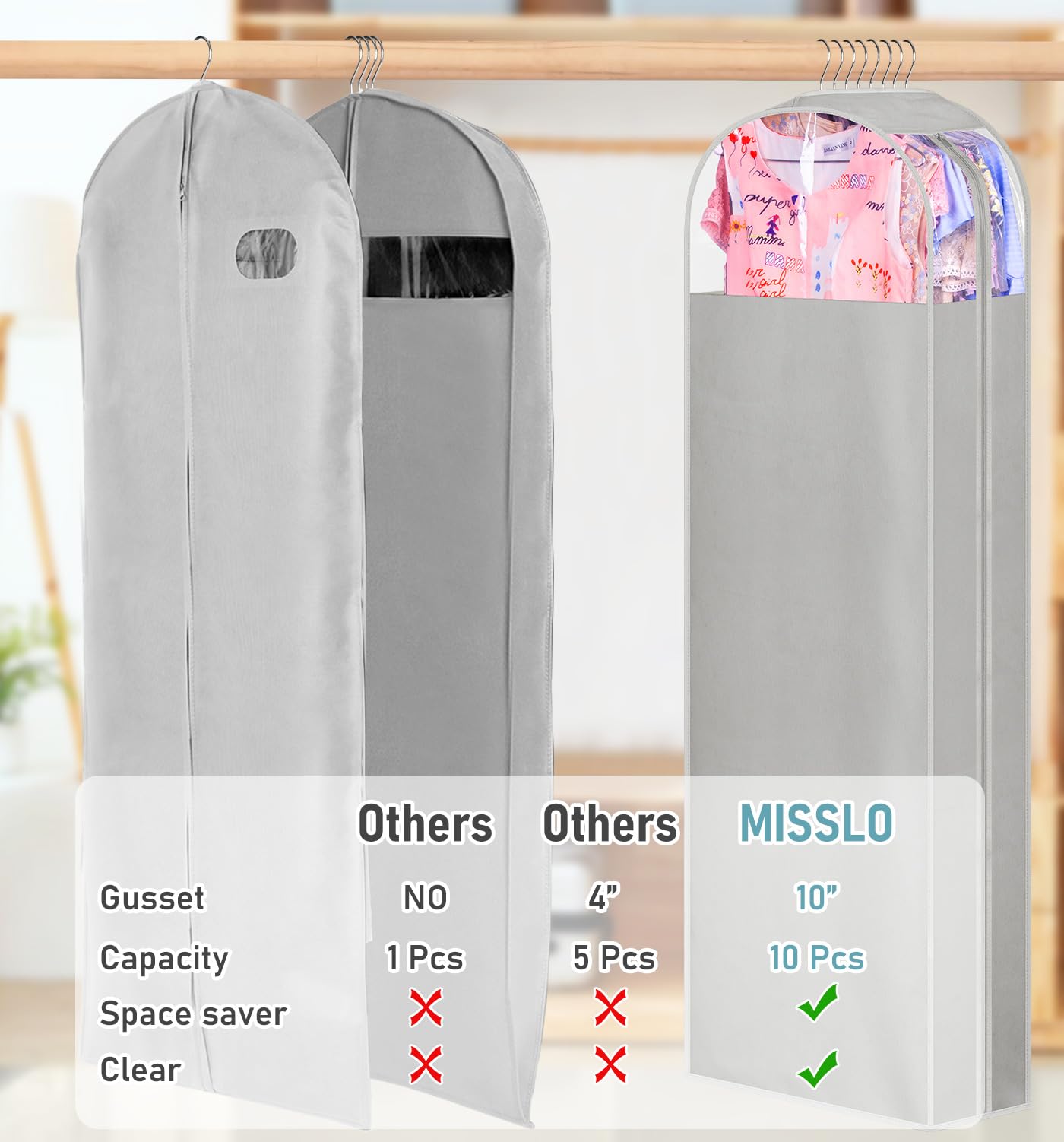 MISSLO clear top fabric and breathable lower panel improve visibility and odor control.