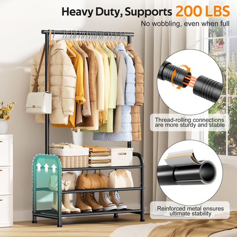 MISSLO compact rack fits tight spaces with slim 30-inch width