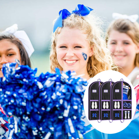 MISSLO 3-pack dance garment bags ideal for recitals and travel.