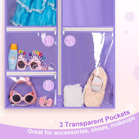 MISSLO bag features 3-inch gussets to fit multiple costumes with minimal wrinkles.