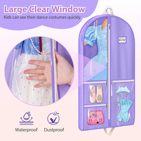 MISSLO garment bag uses sturdy zipper and reinforced stitching for durability.