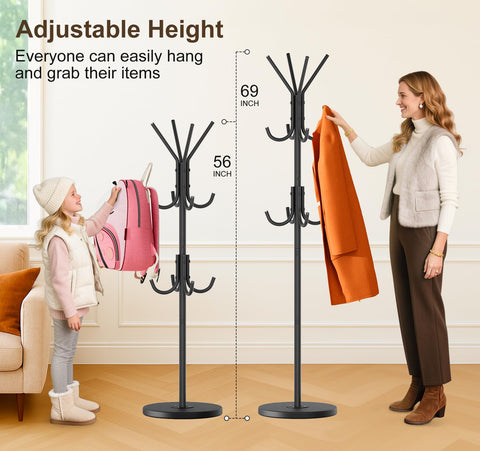 MISSLO entryway organizer keeps jackets within easy reach.
