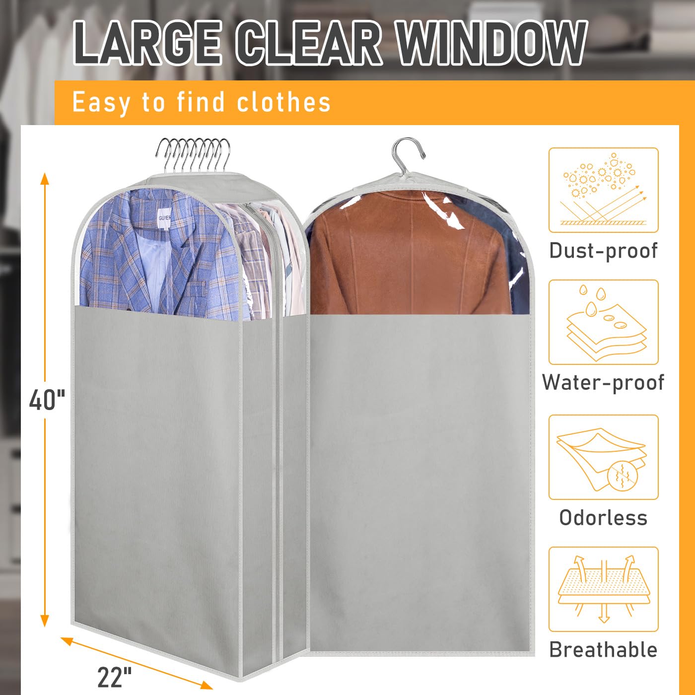 MISSLO hanger pass-through holes for easy storage and protection