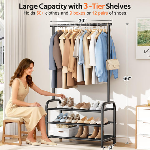 MISSLO rack emphasizes 200 lbs capacity and reinforced joints for stability