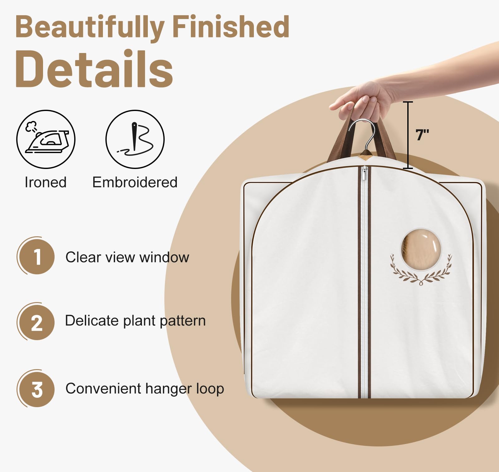 MISSLO reinforced seams ensure durability while protecting garments